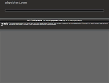 Tablet Screenshot of phpabtest.com